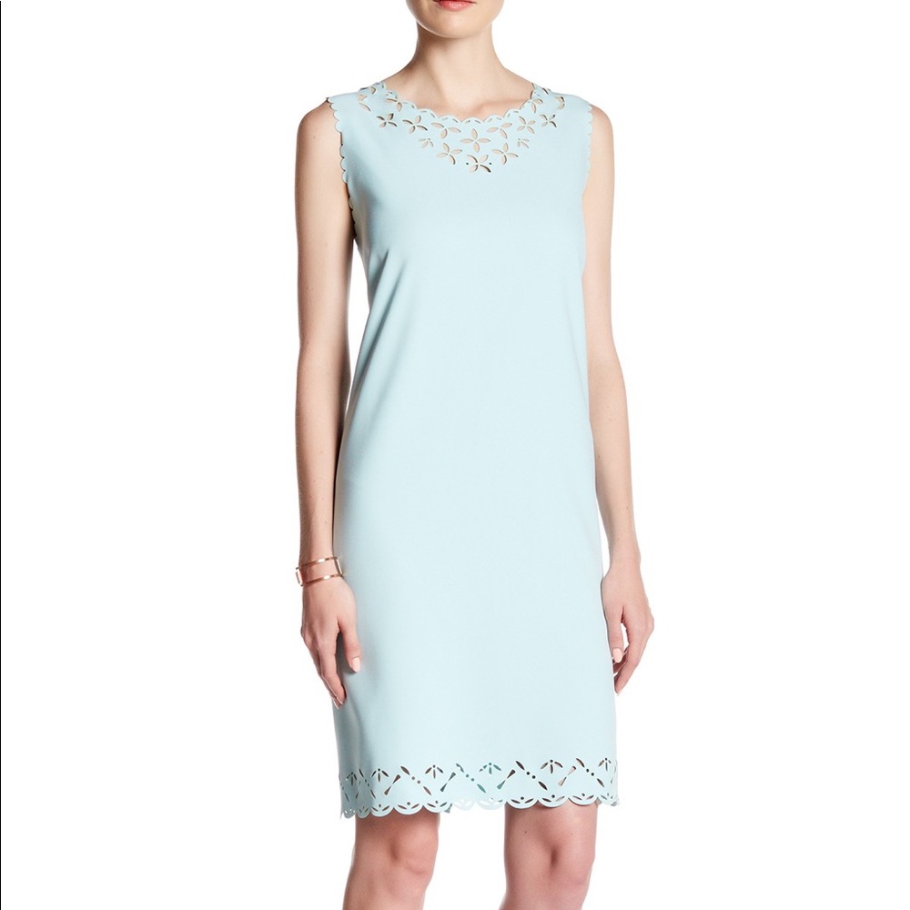 J. Crew Factory Laser Cut Floral Dress (Size 10P)